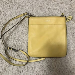 Leather Yellow Coach crossbody